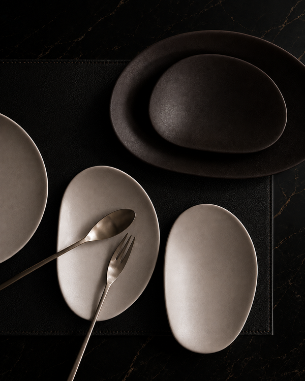 Terra Obsidian Handcrafted Organic Ceramic Dinnerware Set – Contemporary Luxury EditionTerra Obsidian Handcrafted Organic Ceramic Dinnerware Set – Contemporary Luxury Edition