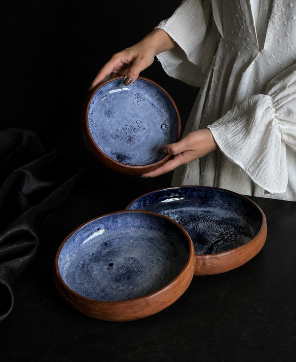 Royal Azure Crane Handcrafted Porcelain Dinner & Tea Set – Imperial Gold Signature Collection